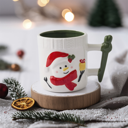 Aryıldız Joyful Kardan Adam Figürlü Kupa 388 ml - ARYILDIZ