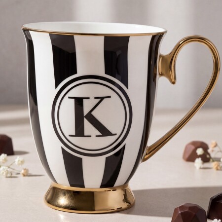 Aryıldız K Harfli Kupa 325 ml - 1