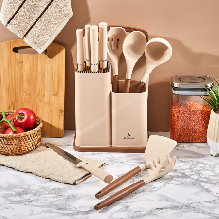 Aryıldız Kaizen 12 Parça Blok Bıçak ve Pano Seti - ARYILDIZ