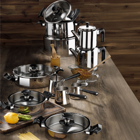 Aryıldız King Siyah Cam İdeal Set 20 Parça - ARYILDIZ