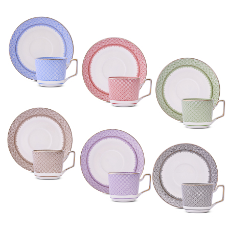 Aryıldız Lily 12 Parça 6 Kişilik Kahve Fincan Takımı 90 ml - 5