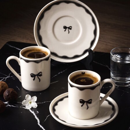 Aryıldız Lina 4 Parça 2 Kişilik Fincan Takımı 90 ml - 1
