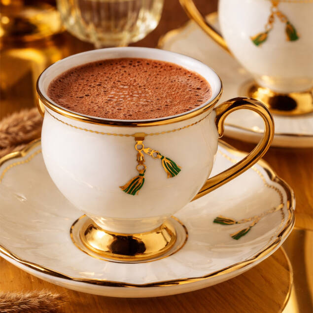 Aryıldız Liona 6 Kişilik Türk Kahve Fıncan Takımı - 2