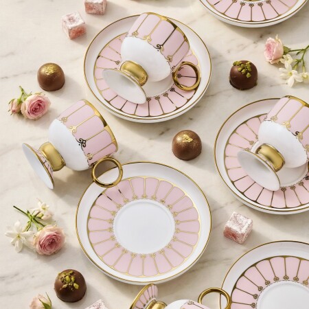 Aryıldız Livia 6 Kişilik 12 Parça Kahve Fincan Takımı 90 ml - 2