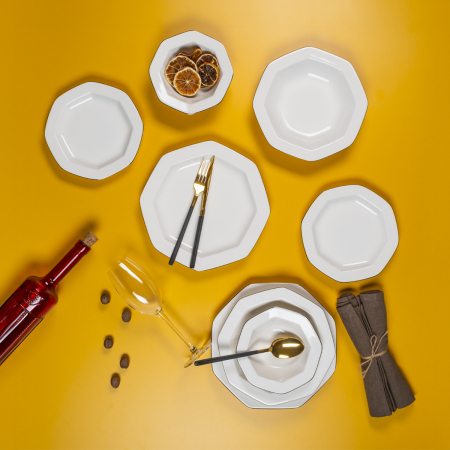 Aryıldız Lotus Platin 6 Kişilik 24 Parça Yemek Takımı - ARYILDIZ