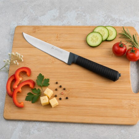 Aryıldız Lova Ekmek Bıçak Antrasit 14,5 cm - 1