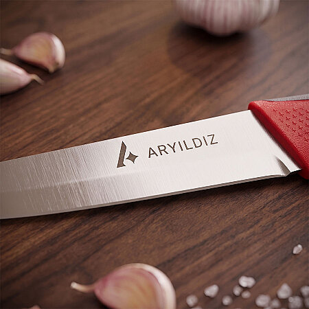 Aryıldız Lua Sebze Bıçağı Gri 11 cm - 3