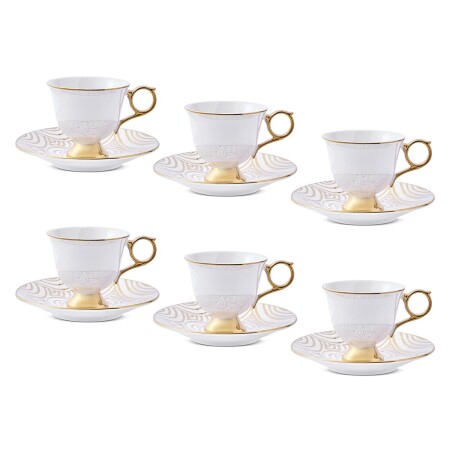 Aryıldız Lümen 12 Parça 6 Kişilik Kahve Fincan Takımı 90 ml - 5