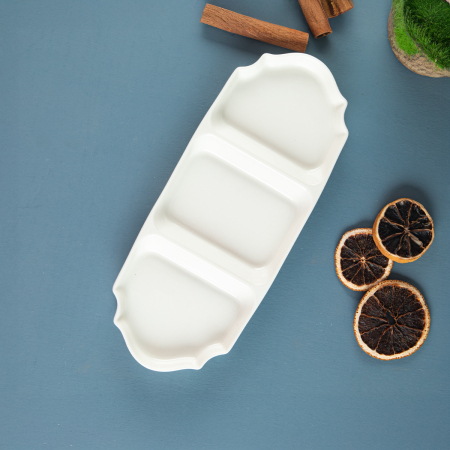 Aryıldız Lunar Kare 3 Bölmeli Tabak - 2