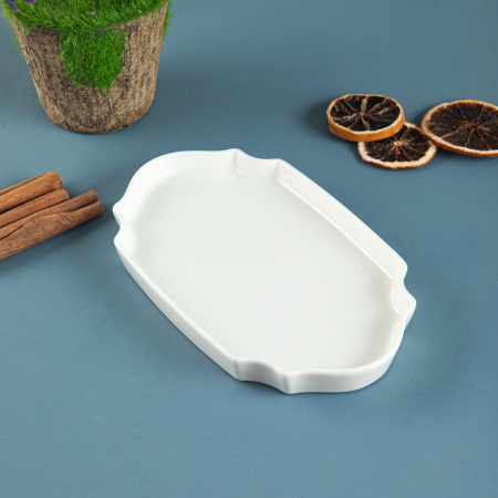 Aryıldız Lunar Kare Oval Servis Tabağı 20 cm - ARYILDIZ