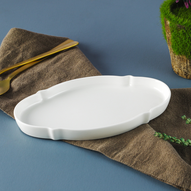 Aryıldız Lunar Oval Tabak 20 cm - 1