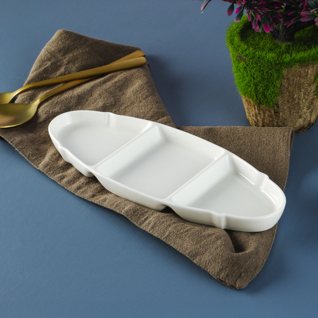 Aryıldız Lunar Yuvarlak 3 Bölmeli Tabak - 2