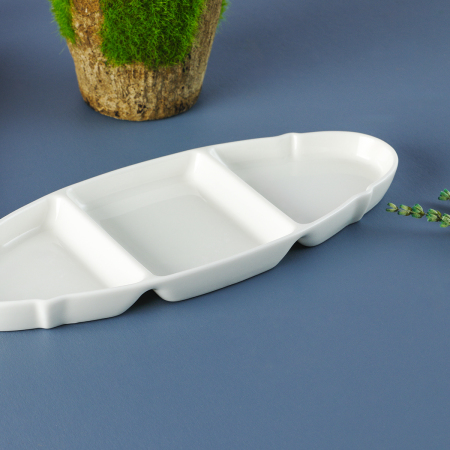 Aryıldız Lunar Yuvarlak 3 Bölmeli Tabak - 4