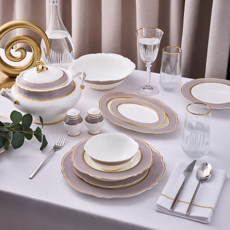 Aryıldız Majestic 60 Parça 12 Kişilik Yemek Takımı - ARYILDIZ