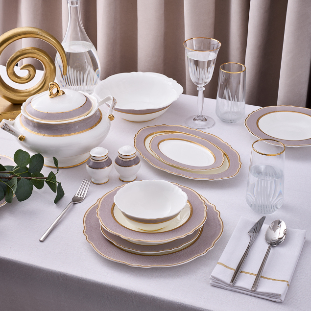 Aryıldız Majestic 60 Parça 12 Kişilik Yemek Takımı - 1