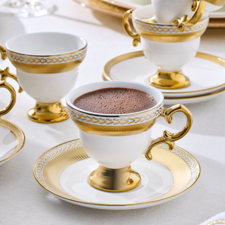 Aryıldız Majesty 12 Parça 6 Kişilik Kahve Fincan Takımı 90 ml - 2