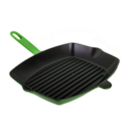 Aryıldız Majolik Döküm Demir Grill Tava 26x32 Cm Yeşil - ARYILDIZ