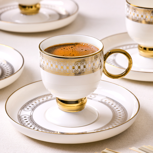 Aryıldız Aurelia 12 Parça 6 Kişilik Kahve Fincan Takımı 90 ml - 2