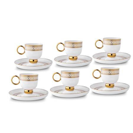 Aryıldız Aurelia 12 Parça 6 Kişilik Kahve Fincan Takımı 90 ml - 3