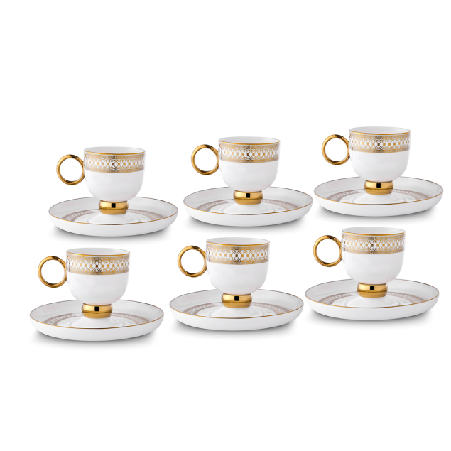 Aryıldız Aurelia 12 Parça 6 Kişilik Kahve Fincan Takımı 90 ml - 3