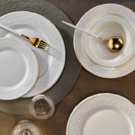 Aryıldız Marta Gold 6 Kişilik 24 Parça Yemek Takımı - ARYILDIZ