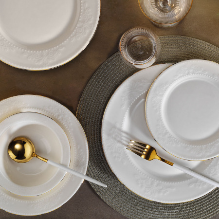 Aryıldız Marta Gold 6 Kişilik 30 Parça Yemek Takımı - ARYILDIZ