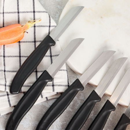 Aryıldız Mira 6 Parça Dişli Meyve Bıçak Seti Siyah - 2