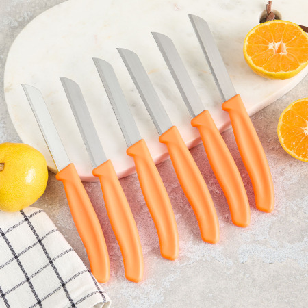 Aryıldız Mira 6 Parça Dişli Meyve Bıçak Seti Turuncu - 2