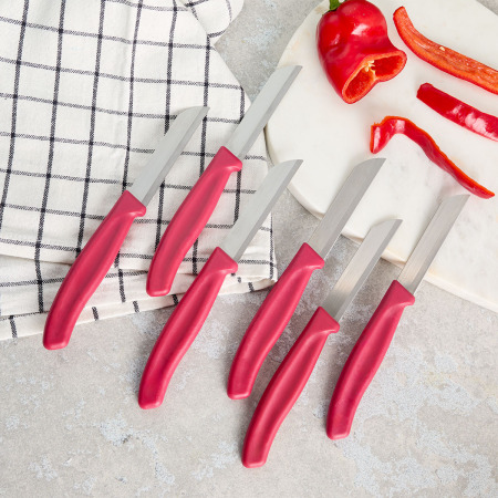 Aryıldız Mira 6 Parça Meyve Bıçak Seti Bordo - 2