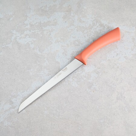 Aryıldız Mira Tırtıklı Ekmek Bıçağı Somon 17 cm - 2