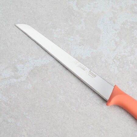 Aryıldız Mira Tırtıklı Ekmek Bıçağı Somon 17 cm - 4