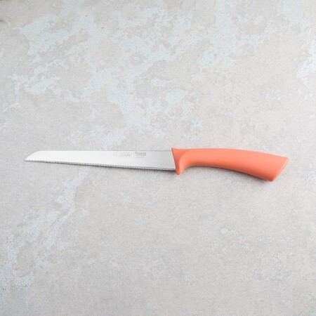 Aryıldız Mira Tırtıklı Ekmek Bıçağı Somon 17 cm - 5