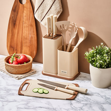 Aryıldız Miyabi 10 Parça Blok Bıçak ve Pano Seti - ARYILDIZ