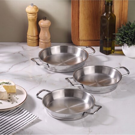Aryıldız Modena 3 Parça Çelik Sahan Seti 16-18-20 Cm - 2