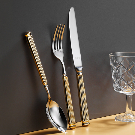 Aryıldız Monalisa Gold 84 Parça 12 Kişilik Çatal Kaşık Bıçak Takımı - ARYILDIZ