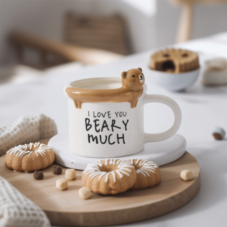 Aryıldız Mood Ayıcık Figürlü Kupa 315 ml - ARYILDIZ