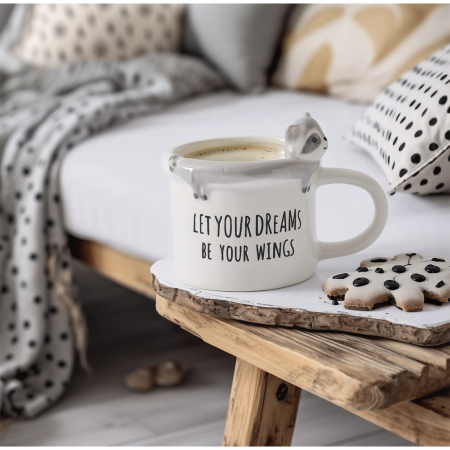 Aryıldız Mood Rakun Figürlü Kupa 315 ml - ARYILDIZ