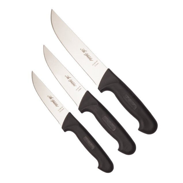 Aryıldız Multipin 3'lü Bıçak Seti Siyah - 1