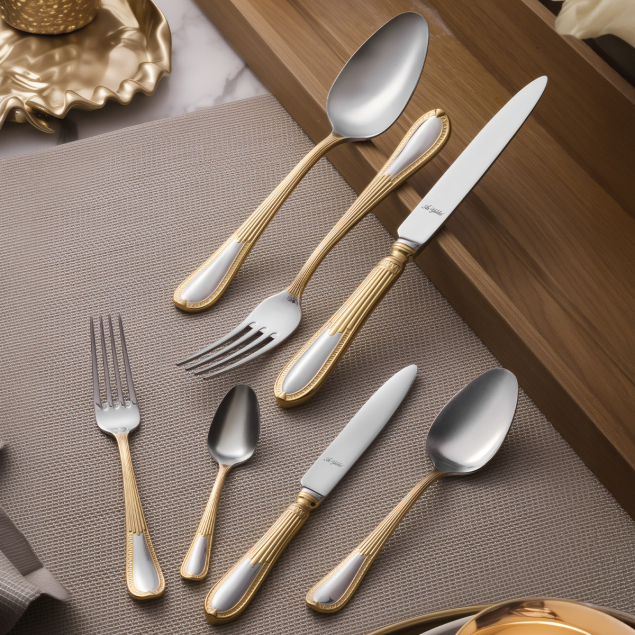 Aryıldız Nature Plus 84 Parça 12 Kişilik Çatal Kaşık Bıçak Takımı - 2