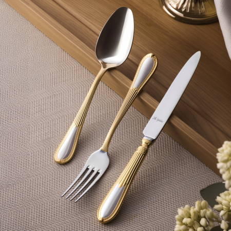 Aryıldız Nature Plus 84 Parça 12 Kişilik Çatal Kaşık Bıçak Takımı - ARYILDIZ