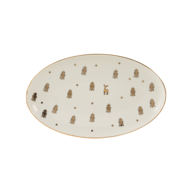 Aryıldız New Year Deer Kayık Tabak 25 cm - 4