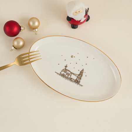 Aryıldız New Year Feast Kayık Tabak 20 cm - 2