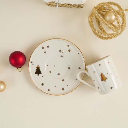 Aryıldız New Year Tree Fincan 90 ml - 2