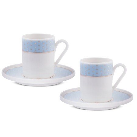 Aryıldız Nila 4 Parça 2 Kişilik Kahve Fincan Takımı Mavi 90 ml - 4