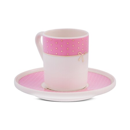 Aryıldız Nila 4 Parça 2 Kişilik Kahve Fincan Takımı Pembe 90 ml - 4