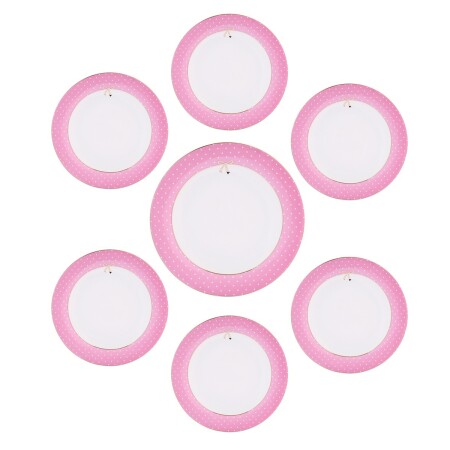 Aryıldız Nila 7 Parça 6 Kişilik Pasta Takımı Pembe - 4