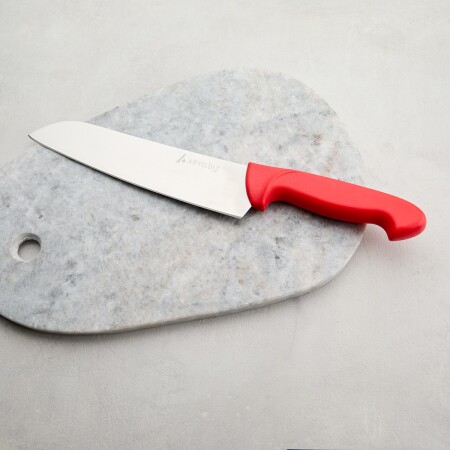 Aryıldız Noka Santoku Bıçağı Kırmızı 19 cm - 2