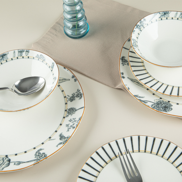 Aryıldız Organik 18 Parça 6 Kişilik Yemek Takımı DB1315 - 4