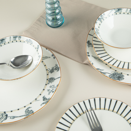 Aryıldız Organik 18 Parça 6 Kişilik Yemek Takımı DB1315 - 4