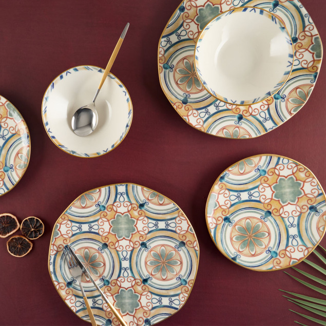 Aryıldız Organik 18 Parça 6 Kişilik Yemek Takımı DB1318 - 1